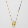 Björg Jewellery - Halsband Anatomiskt Hjärta Medium Kort Guld