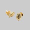Björg Jewellery - Örhängen Anatomiskt Hjärta Stud Medium Guld