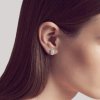 Björg Jewellery - Örhängen Anatomiskt Hjärta Stud Medium Silver