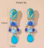Blossom Bijoux - Clipsörhängen Bohem Drop Blå