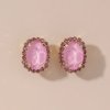 Blossom Bijoux - Clipsörhängen Camélia Rosa