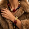 Bud To Rose - Halsband Resin Molto Red Mix