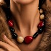 Bud To Rose - Halsband Resin Molto Red Mix