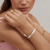 By Jolima - Armband Palermo Bangle Vit Guld
