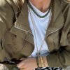 By Jolima - Halsband Cecile Olive Pearl