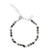 Caroline Svedbom - Armband Alelia Rhodium Jet Combo