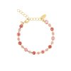 Caroline Svedbom - Armband Calanthe Guld Light Coral Combo