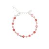 Caroline Svedbom - Armband Calanthe Rhodium Light Coral Combo