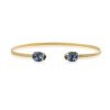 Caroline Svedbom - Armband Petite Drop Guld Denim Blue