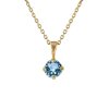 Caroline Svedbom - Halsband Classic Petite Guld Aquamarine