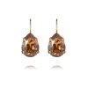 Caroline Svedbom - Örhängen Claps Mini Drop Guld Light Smoked Topaz