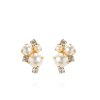 Caroline Svedbom - Örhängen Molly Guld Pearl Crystal