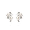 Caroline Svedbom - Örhängen Molly Rhodium Pearl Crystal