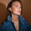Caroline Svedbom - Örhängen Petite Drop Stud Guld Denim Blue