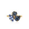 Caroline Svedbom - Ring Ana Guld Denim Blue Combo