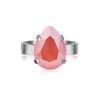 Caroline Svedbom - Ring Mini Drop Rhodium Light Coral