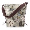 Ceannis - Väska Shoulder Bag Flower Linen Soft Green