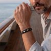 Coeur De Lion - Armband Unisex Leather 3-Strand Svart