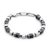 Coeur De Lion - Armband Unisex Precious Cubes Onyx