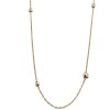 CU Jewellery - Halsband Pearl Long Chain Guld
