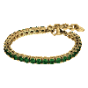 Dyrberg/Kern - Armband Cobra Guld Emerald