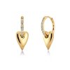 Edblad - Örhängen Amore Sparkle Hoops S Guld