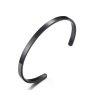 Eron - Armband Plain Svart 0,4