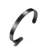 Eron - Armband Plain Svart 0,6