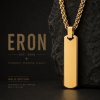 Eron - Halsband Tag Rectangular Guld