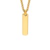 Eron - Halsband Tag Rectangular Guld