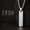 Eron - Halsband Tag Rectangular Stål