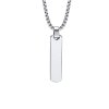 Eron - Halsband Tag Rectangular Stål