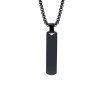 Eron - Halsband Tag Rectangular Svart