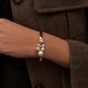 Ioaku - Armband Berry Pearl Petite Cuff Silver Vit
