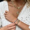 Ioaku - Armband La Fleur Sirene Garden Cuff Guld Blå