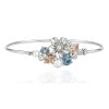 Ioaku - Armband La Fleur Sirene Garden Cuff Silver Blå