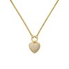 Ioaku - Halsband Heart of Pave Guld