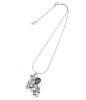 Ioaku - Halsband La Fleur Sirene Garden Pendant Silver Blå