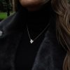 Ioaku - Halsband Snowdrop Pearl Silver