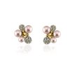 Ioaku - Örhängen Berry Crystal Stud Guld Rosa