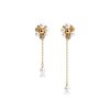 Ioaku - Örhängen Berry Pearl Petite Hanging Guld Vit