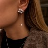 Ioaku - Örhängen Berry Pearl Petite Hanging Silver Vit