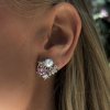 Ioaku - Örhängen La Fleur Sirene Garden Stud Silver Rosa
