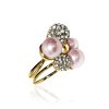 Ioaku - Ring Berry Crystal Guld Rosa