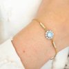 Lily and Rose - Armband Miss Sofia Guld Sky Blue