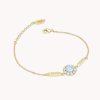 Lily and Rose - Armband Miss Sofia Guld Sky Blue