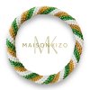 Maison Kizo - Armband Nepal Pattern Twisted Grön