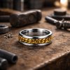 Eron - Ring Rotatable Chain Guld