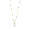 Snö of Sweden Halsband Adriana Kort Vit Guld