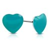 Silverörhängen - Hjärta Blå